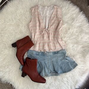 Striped Pastel Treasure and Bond Sleeveless Blouse
